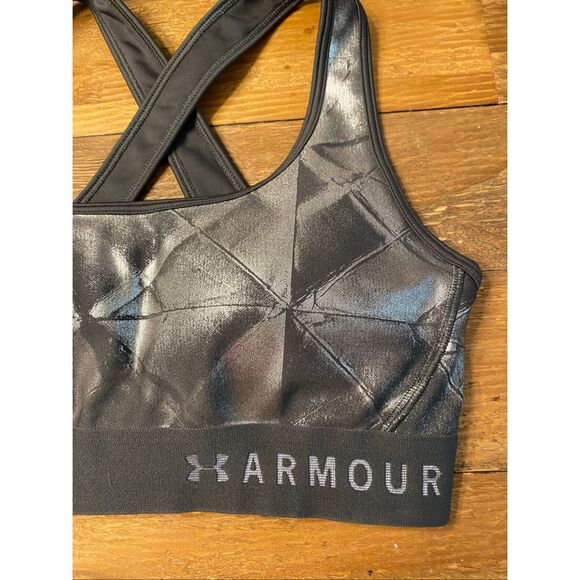 Under Armour Small grey silver sports bra compression - Picture 2 of 5